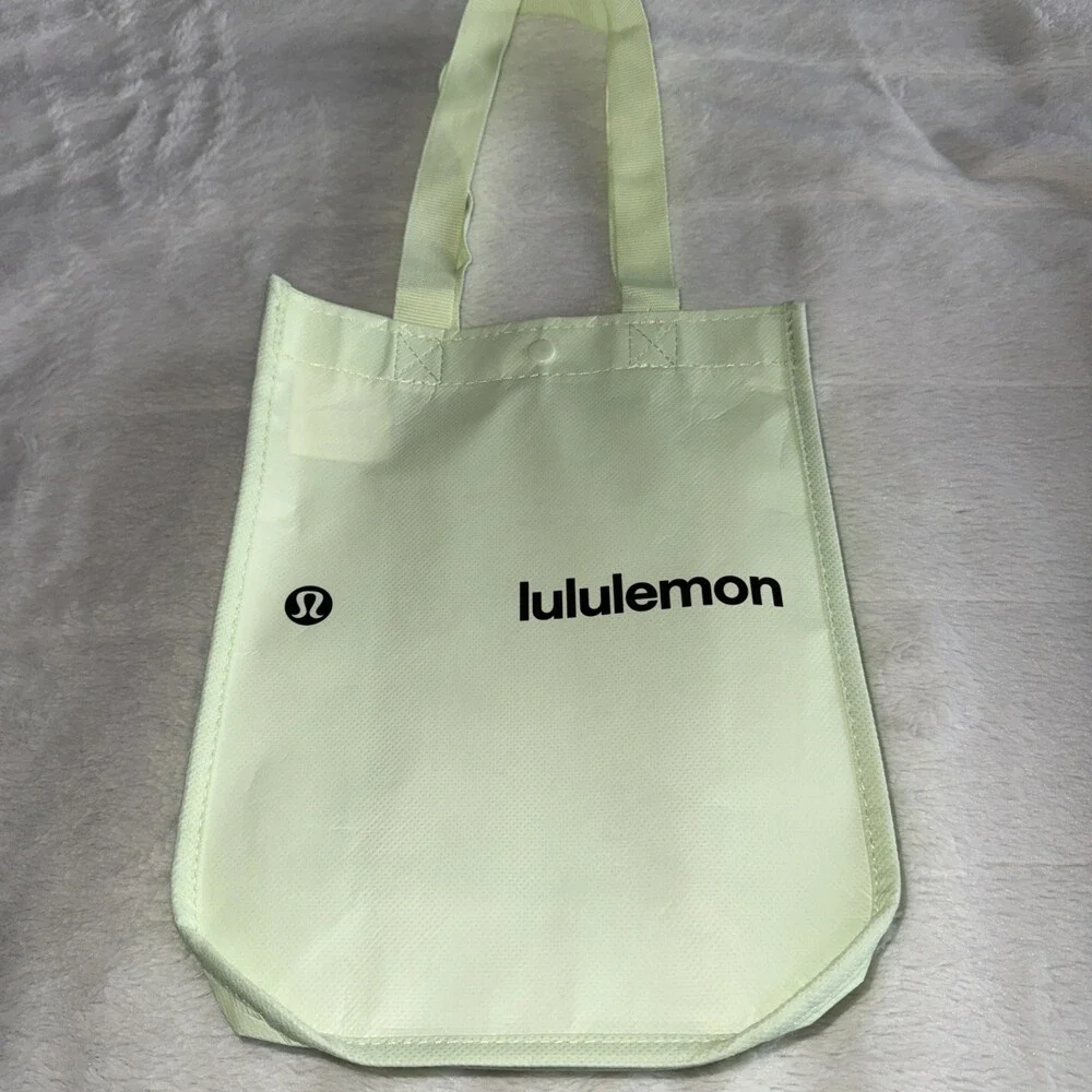 Lime GREEN -Small 12”x9”x4.5” Lululemon Reusable Retail Shopping Tote Bag 2026